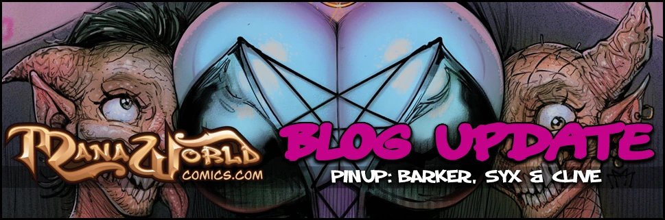 Barker, Syx & Clive Pin-up